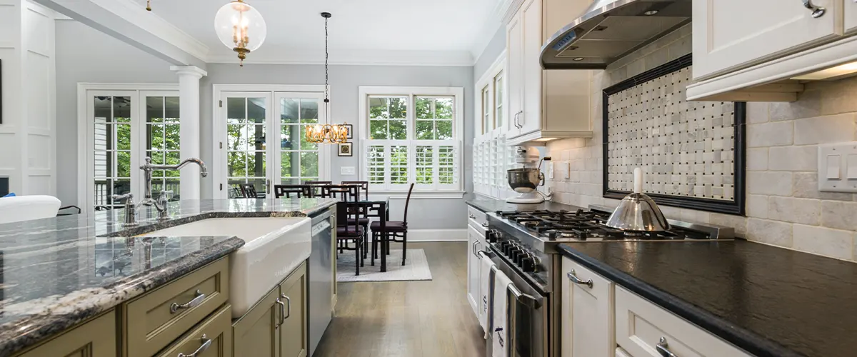 large open space kitchen