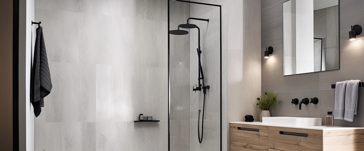 minimal design walk shower are simplicity, functionality, and clean lines